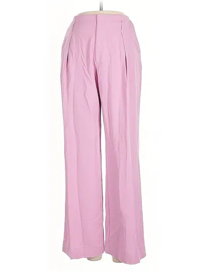 Pre-owned Zara Casual Pants In Pink