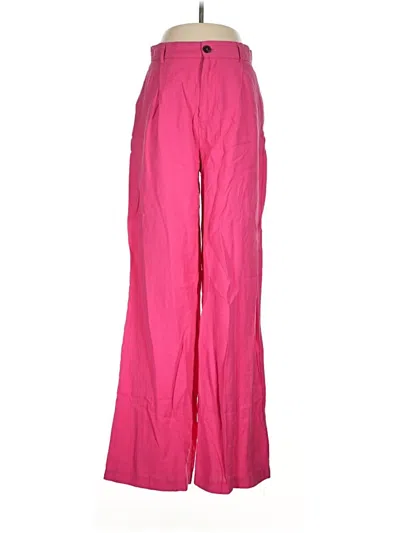 Pre-owned Zara Casual Pants In Pink