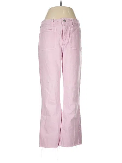 Pre-owned Zara Casual Pants In Pink