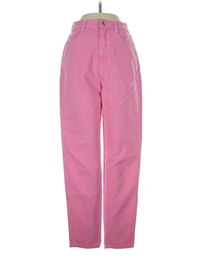 Pre-owned Zara Casual Pants In Pink