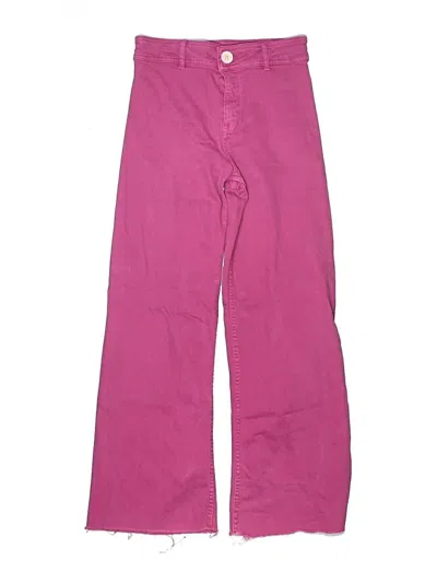 Pre-owned Zara Kids' Casual Pants In Pink