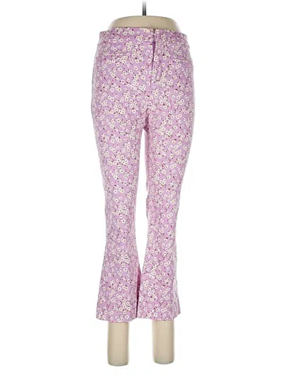 Pre-owned Zara Casual Pants In Purple