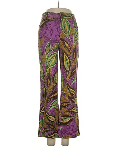 Pre-owned Zara Casual Pants In Purple