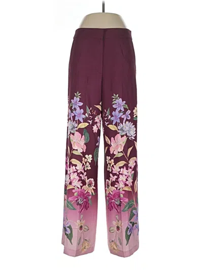 Zara Casual Pants In Purple