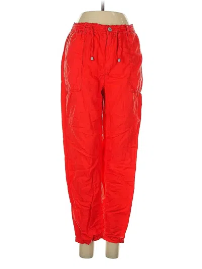 Pre-owned Zara Casual Pants In Red