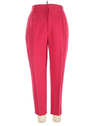 Pre-owned Zara Casual Pants In Red