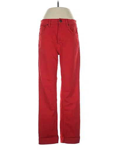 Pre-owned Zara Casual Pants In Red