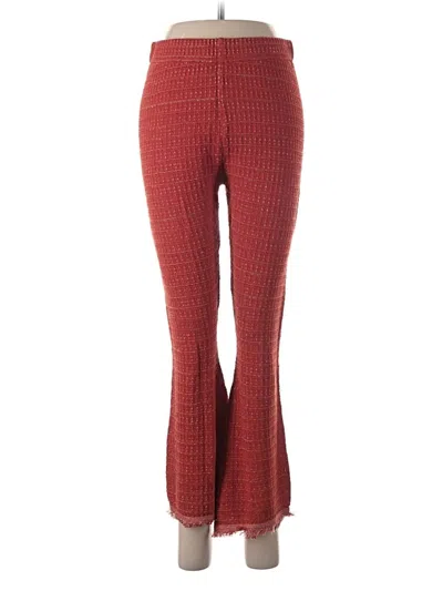 Pre-owned Zara Casual Pants In Red