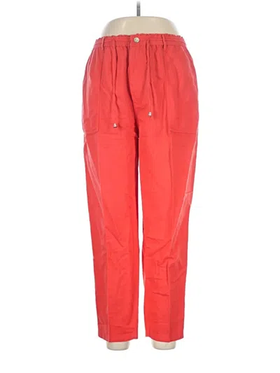 Pre-owned Zara Casual Pants In Red