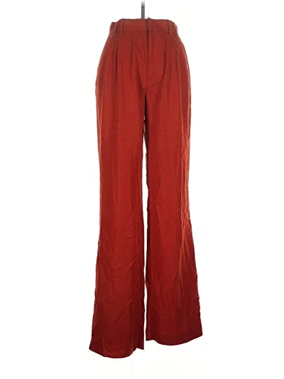 Pre-owned Zara Casual Pants In Red