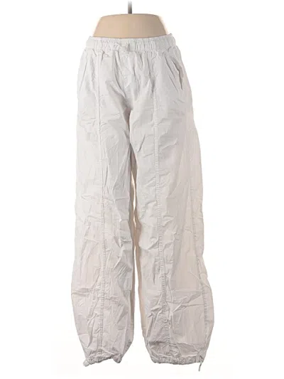 Pre-owned Zara Casual Pants In Silver
