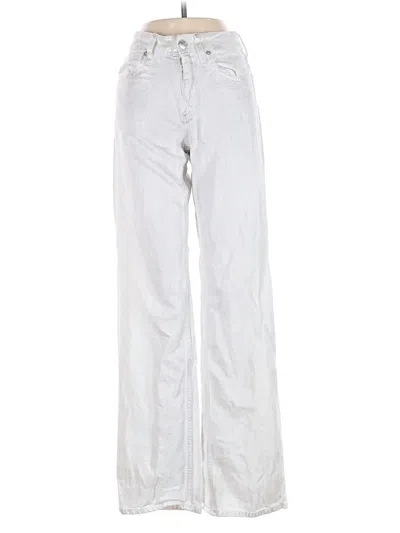 Pre-owned Zara Casual Pants In Silver