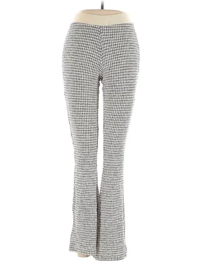 Pre-owned Zara Casual Pants In Silver