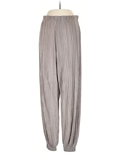 Pre-owned Zara Casual Pants In Silver