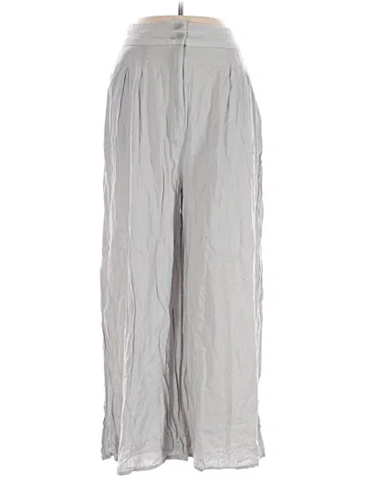 Pre-owned Zara Casual Pants In Silver