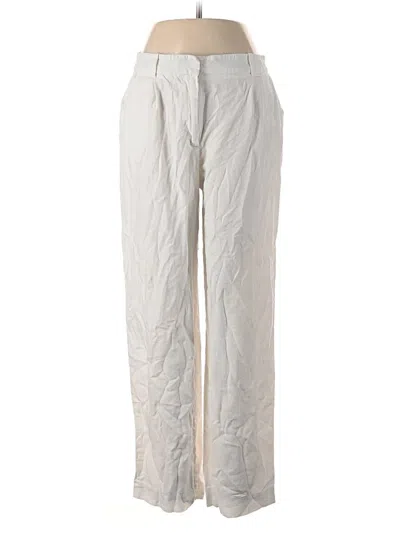 Pre-owned Zara Casual Pants In Silver