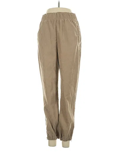 Pre-owned Zara Casual Pants In Tan