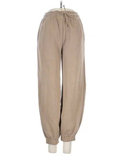 Pre-owned Zara Casual Pants In Tan