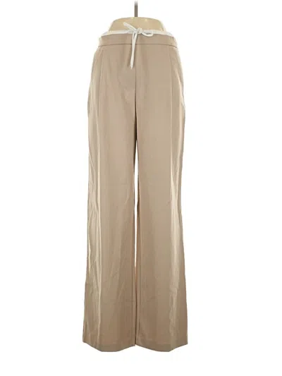 Pre-owned Zara Casual Pants In Tan