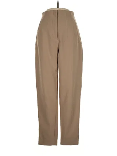Pre-owned Zara Casual Pants In Tan