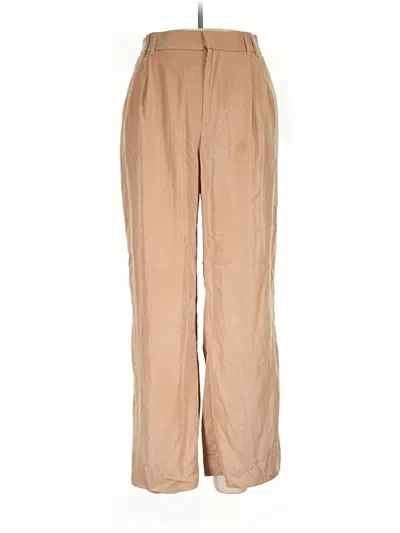 Pre-owned Zara Casual Pants In Tan
