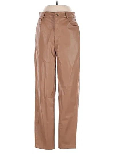 Pre-owned Zara Casual Pants In Tan
