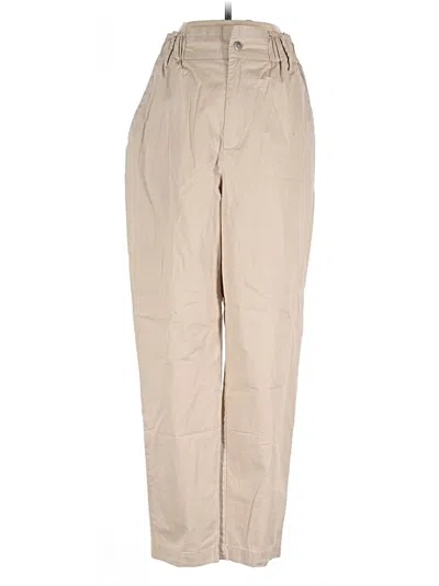 Pre-owned Zara Casual Pants In Tan
