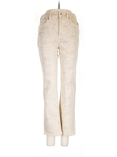 Pre-owned Zara Casual Pants In Tan