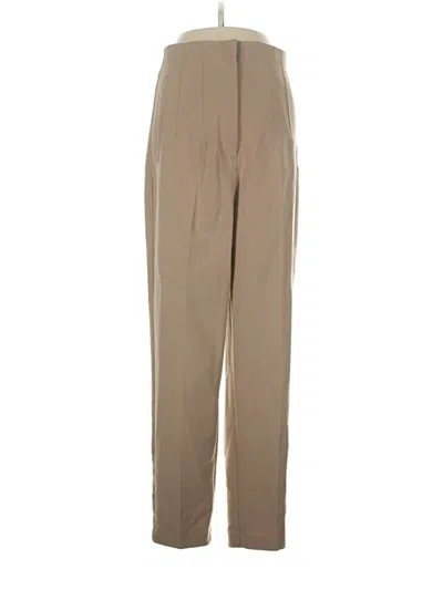 Pre-owned Zara Casual Pants In Tan