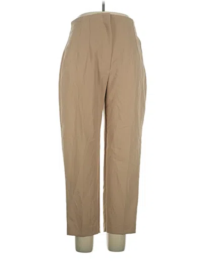 Pre-owned Zara Casual Pants In Tan