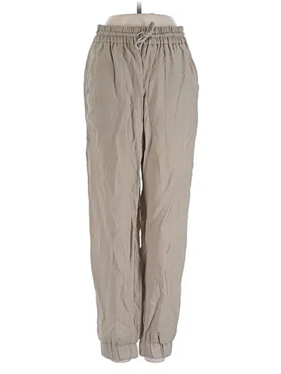 Pre-owned Zara Casual Pants In Tan