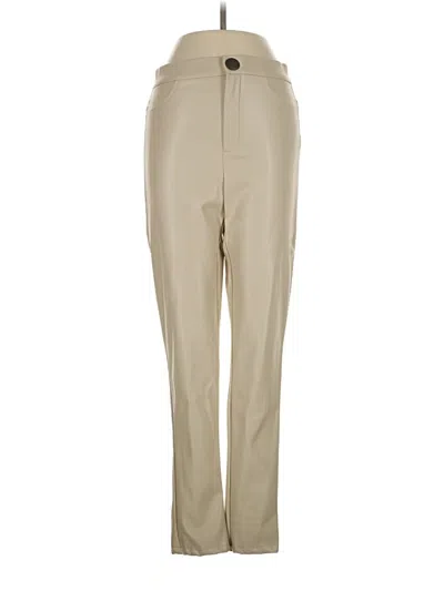 Pre-owned Zara Casual Pants In Tan