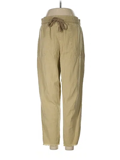Pre-owned Zara Casual Pants In Tan
