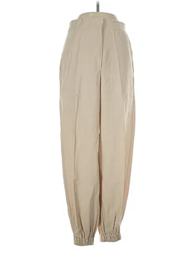 Pre-owned Zara Casual Pants In Tan