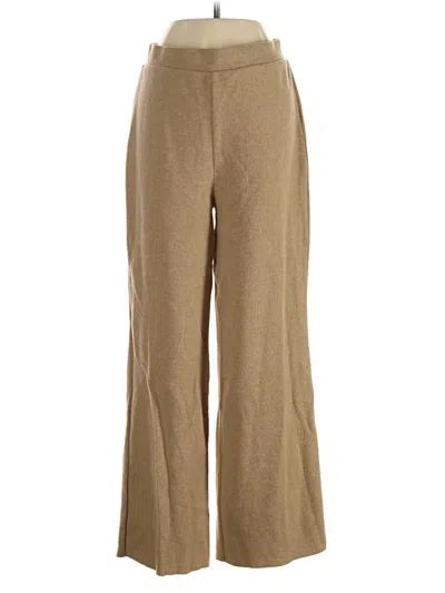 Pre-owned Zara Casual Pants In Tan