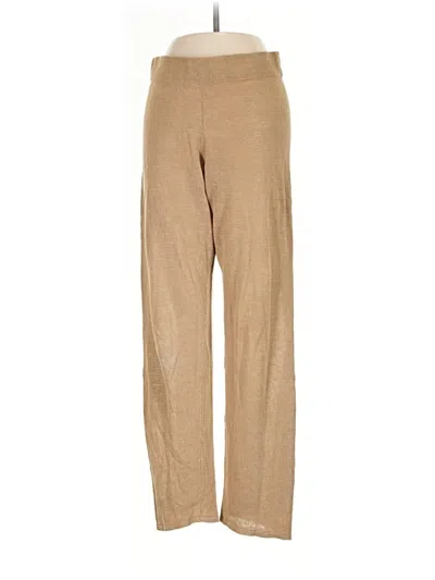 Pre-owned Zara Casual Pants In Tan