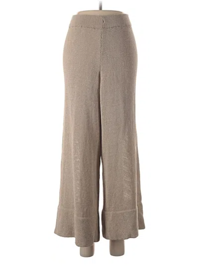Pre-owned Zara Casual Pants In Tan