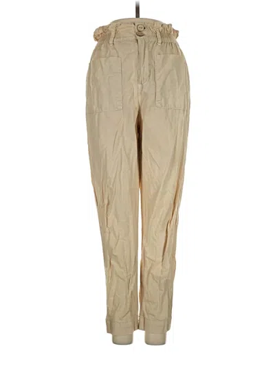 Pre-owned Zara Casual Pants In Tan