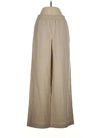 Pre-owned Zara Casual Pants In Tan