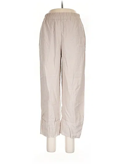 Pre-owned Zara Casual Pants In Tan