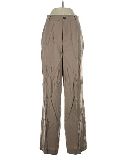 Pre-owned Zara Casual Pants In Tan