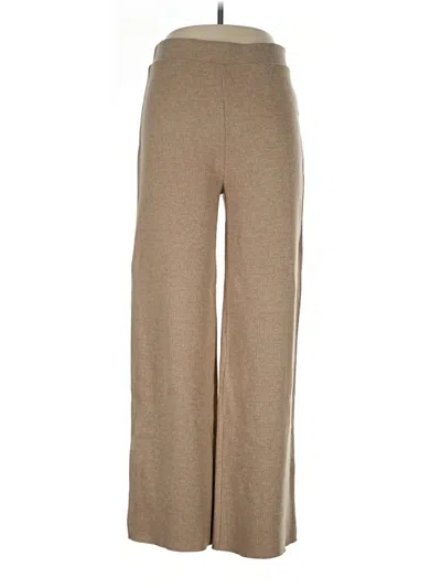 Pre-owned Zara Casual Pants In Tan