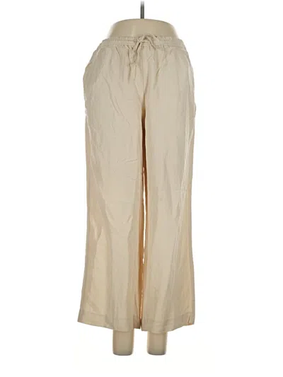 Pre-owned Zara Casual Pants In Tan
