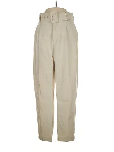 Pre-owned Zara Casual Pants In Tan