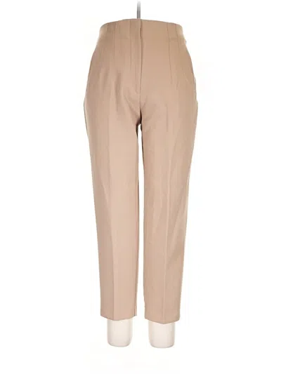 Pre-owned Zara Casual Pants In Tan