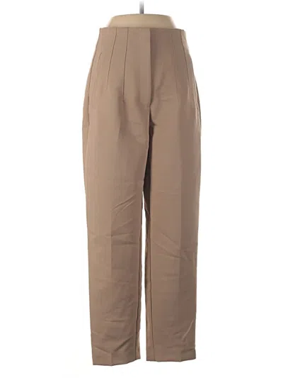 Pre-owned Zara Casual Pants In Tan