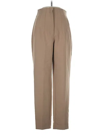 Pre-owned Zara Casual Pants In Tan