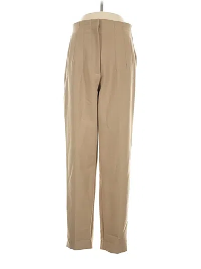 Pre-owned Zara Casual Pants In Tan