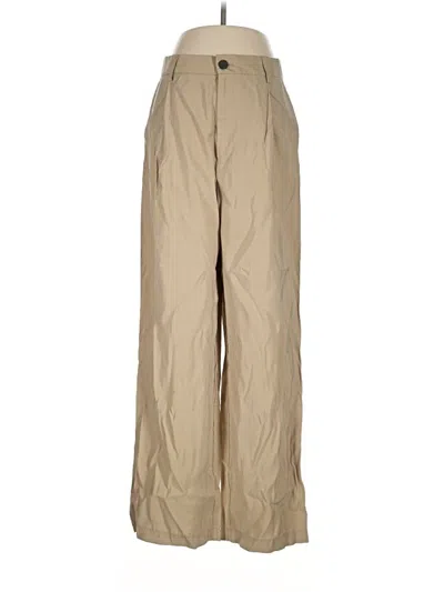 Pre-owned Zara Casual Pants In Tan