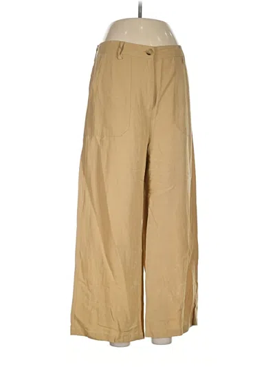 Pre-owned Zara Casual Pants In Tan